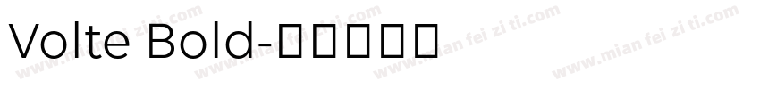 Volte Bold字体转换